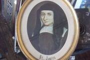 frame oval picture of st louise