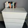 IKEA MALM Chest of Drawers - 4 drawers -White Image 3