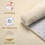 Carpet Rugs Living Room Large 300x425cm, Grey Rug for Bedroom Washable Area Rug Anti Slip Fluffy Rug Shaggy Cream Carpets Extra Large Rugs for Living Room Kids Room Image 4