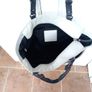 Coach Large Off White Black Trim Large Bag Image 7