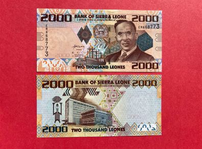 Sierra  Leone  2,000 Leones  2013  ( Uncirculated ) Pick  31b .