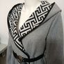 Quiz unlined geometric belted coat Image 2