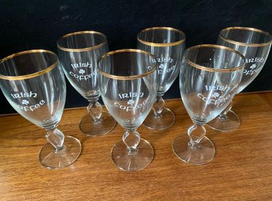 Irish Whiskey Set of Six  Glasses