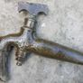 Antique Brass Handle Barrel spigot Tap Horse Head Image 4
