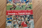 1991 Munster Hurling Final Programme  Cork v Tipperary