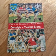 1991 Munster Hurling Final Programme  Cork v Tipperary