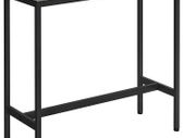 Bar Table, Fine High Table, Kitchen Table, Dining Table, with Sturdy Metal Frame, 100 x 40 x 90 cm, Easy Assembly, Industrial Style, Greige and Black