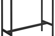 Bar Table, Fine High Table, Kitchen Table, Dining Table, with Sturdy Metal Frame, 100 x 40 x 90 cm, Easy Assembly, Industrial Style, Greige and Black