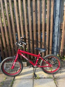 red Bullseye kids bike  18-inch wheels
