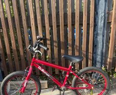 red Bullseye kids bike  18-inch wheels