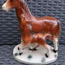 Beautiful Vintage Porcelain Horse with Foal Image 2