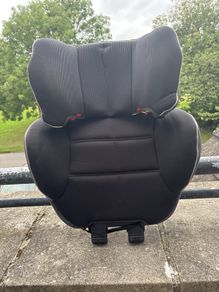 detachable high-back booster seat backrest.