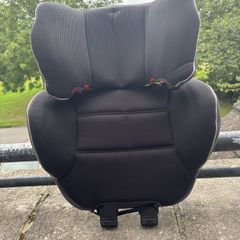 detachable high-back booster seat backrest.