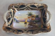 Rare hand painted Noritake trinket dish, vintage. D18