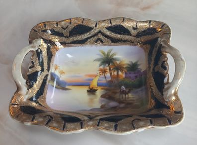 Rare hand painted Noritake trinket dish, vintage. D18