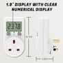 Electricity Usage Monitor Power Meter Plug Energy Monitor Plug Meter UK Energy Cost Meter 5 Modes, Socket Power Monitors Power Consumption Meter Electricity Usage Consumption KWH Amp Volt Watt Meter Image 5