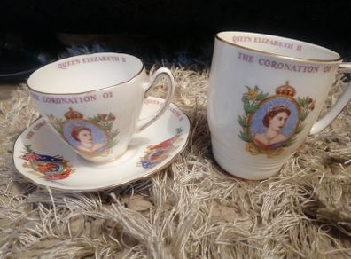 SALE OR SWAP Vintage collectors coronation matching set