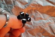black flower ring