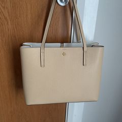 Tory Burch leather tote bag, like new, with QR code