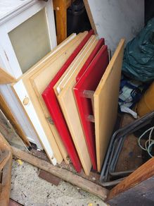 Door for kitchen presses