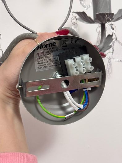 Wall lamp for two lights