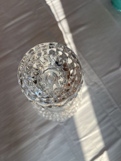 Vintage French Crystal Decanter with Stopper (Longchamp)
