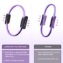 Pilates Ring Set  Premium14 inchMagic Circle with Dual Padded Handles Includes Pilates Mini Ball  Highly Elastic Resistance Bands Workout Guide & Bag Image 7