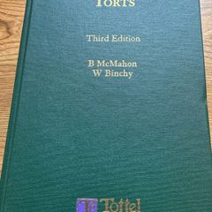 Irish Law of Torts. Third Edition. Tottel publishing