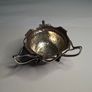 Sterling Silver three handled Irish design hammered finish bowl 1902 Image 7