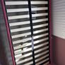 Single bed frame - pink velvet Image 3