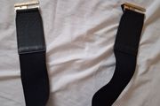 Black Elasticated Ladies Belt