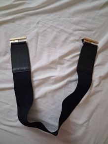 Black Elasticated Ladies Belt