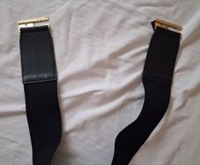Black Elasticated Ladies Belt