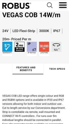 led strip  20 meter roll