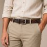 Premium Embossed Genuine Leather Belt Stylish Vintage Designer Belt Durable Formal & Casual Waist Belt Image 4
