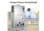 8L LPG Hot Water Heater Propane Gas Tankless Instant Boiler With Shower Kit