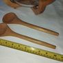 Vintage Beechwood stand, servers and Glass Salad bowl Image 4
