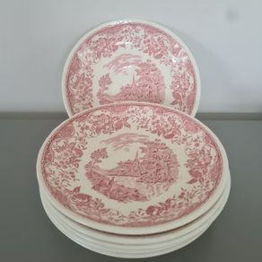 6 Saucers Royal Tudor Ware