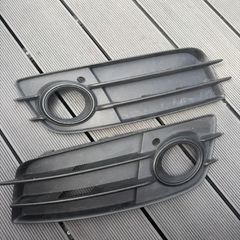 Audi front bumper fog lamp grills