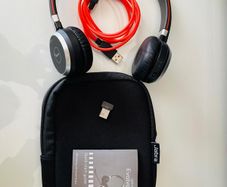 Jabra Evolve 65 wireless and wired headphone for sell.