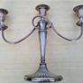 Silver-plated, three-armed candelabra Image 9