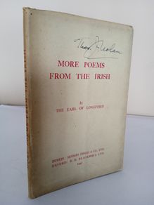 More Poems from the Irish by The Earl of Longford (HQ888)