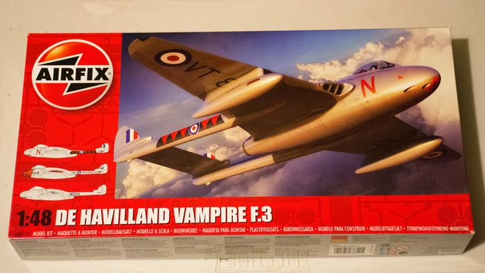 Airfix De Havilland Vampire F.3 1/48 scale Model KIt