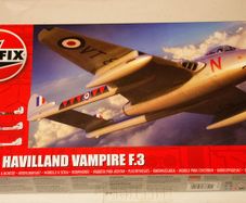 Airfix De Havilland Vampire F.3 1/48 scale Model KIt