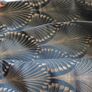 Navy/silver black out curtains, perfect condition Image 3