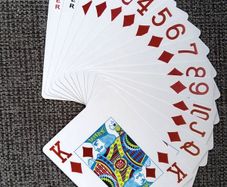 100% plastic playing cards