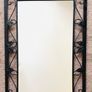 Black Metal Framed Wall Mirror, Excellent Condition Image 2