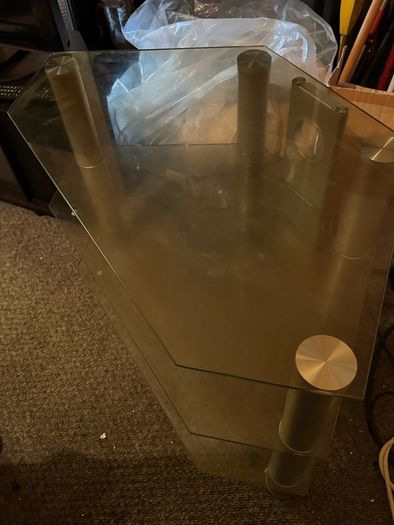 tv glass stand