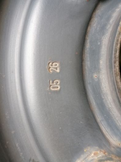 2 x steel rims 15", 4 stud, about 114mm ish from hole centre to the opposite home centre... Possibly fit a nissan etc