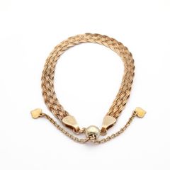 Vintage Gold Plated Sterling Silver Bracelet